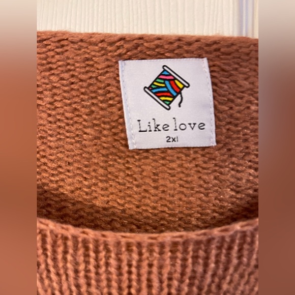 Like love mauve sweater, size 2X, NWOT - Picture 2 of 6